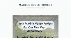 Desktop Screenshot of marblehouseproject.org