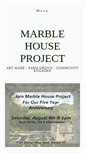 Mobile Screenshot of marblehouseproject.org